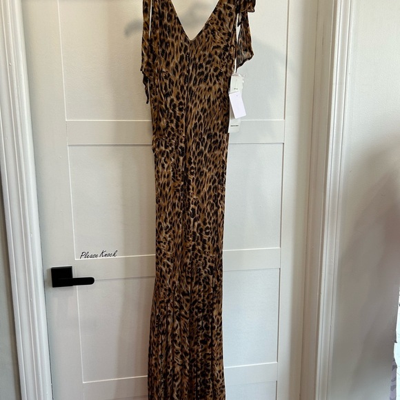 Vintage Lola P Leopard Print slip Dress size S - Picture 1 of 4